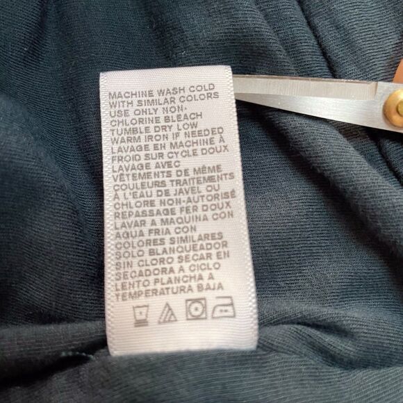 JAMES PERSE Double Shirred Skinny Dress Size 2 Medium Green 3/4 Sleeve EUC - Picture 10 of 16